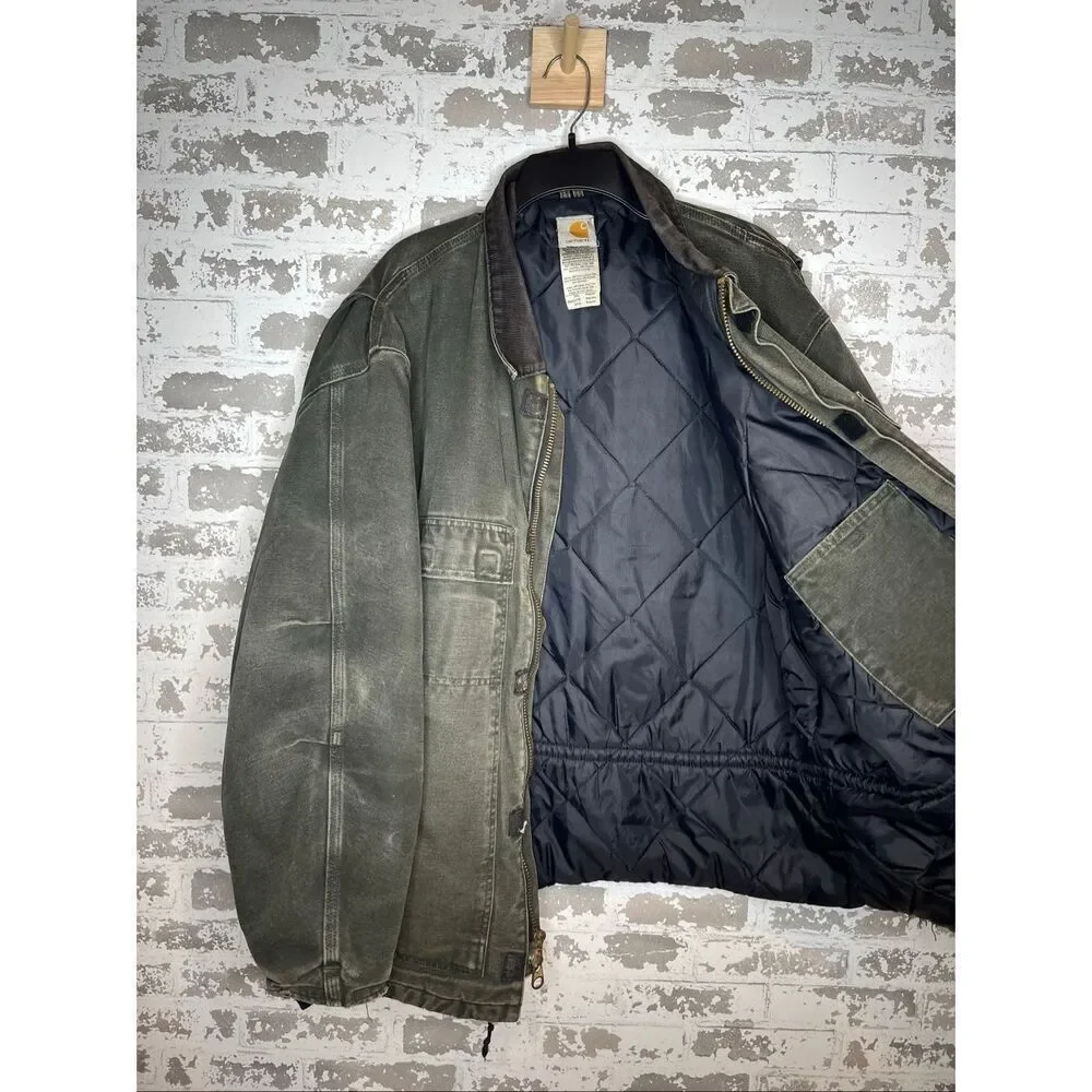Carhartt | mens vintage green chore coat as is